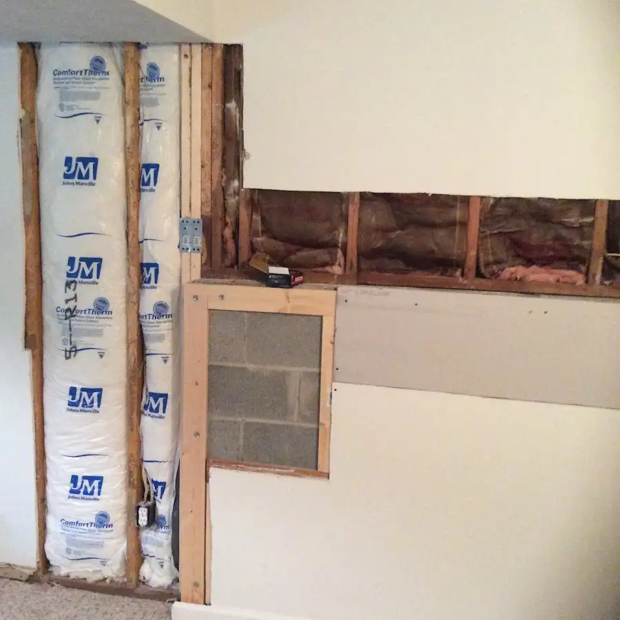 Wall insulation replacement during Contents Cleaning & Restoration in Caddo Mills